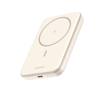Powerbank UGREEN Powerbank magnetyczny PB560 5000mAh USB-C 15W beżowy 6941876222070